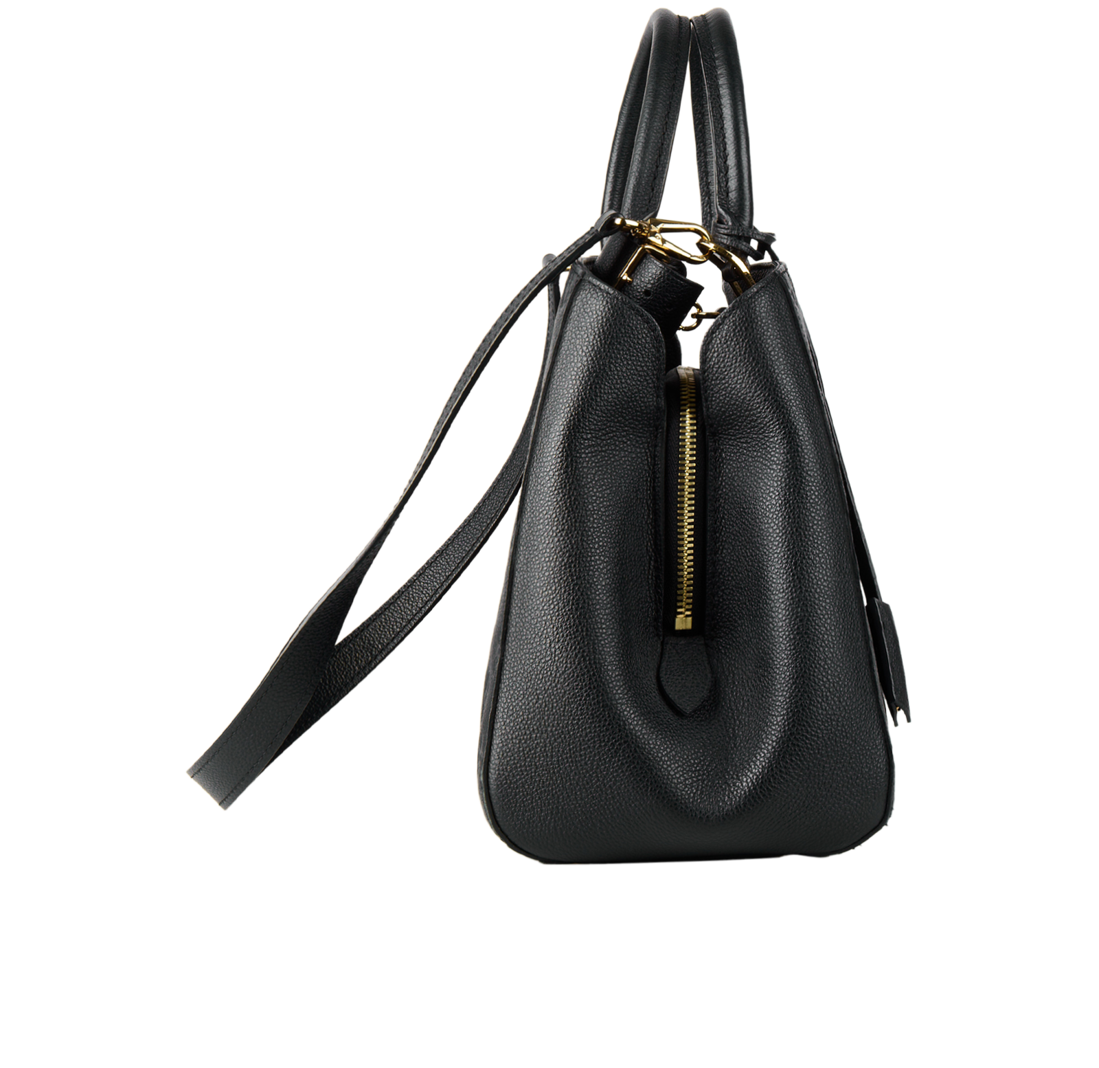 Montaigne MM, &pound;1,200, Handbags, Black, Leather, Side view